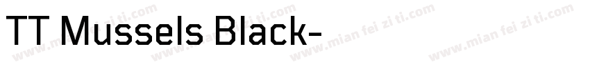 TT Mussels Black字体转换